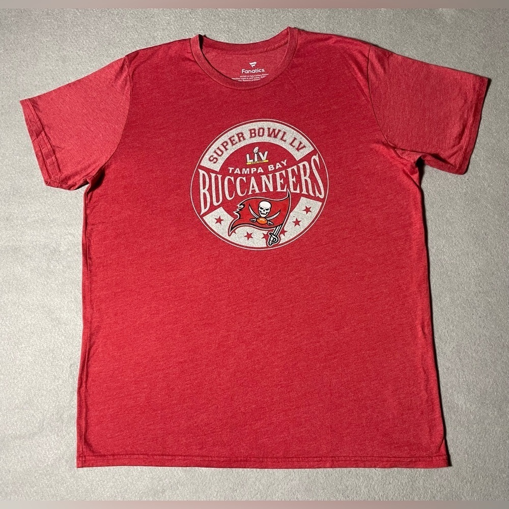 Fanatics NFL Tampa Bay Buccaneers Super Bowl Size 3XL Red